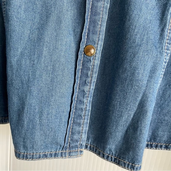 Pendleton Blue Denim Shirt button down western style jean shirt - Picture 4 of 9